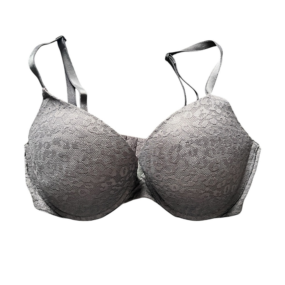 Victoria’s Secret PINK Wear Everywear Push Up Lace Animal Print Black Bra 34D